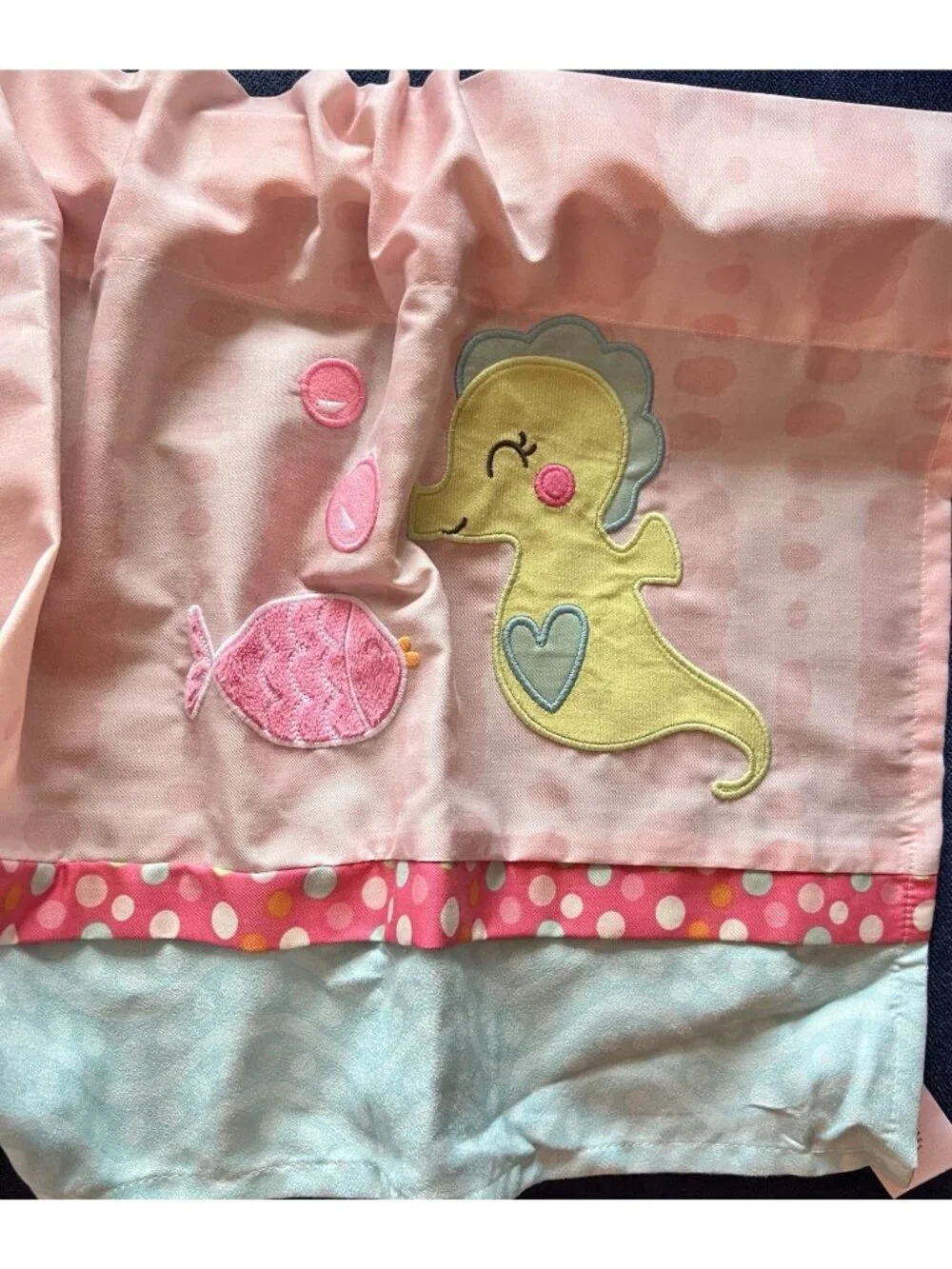 Carter's Sea Collection Window Valance Seahorse Fish Nursery 3